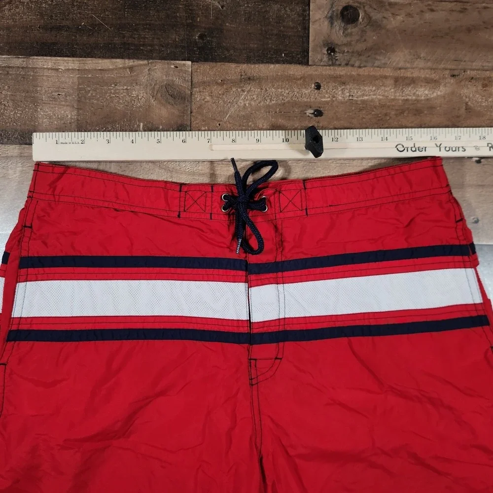 Vintage 90s Polo Sport Swim Trunks Mens Large Red Ralph Lauren Mesh Lined